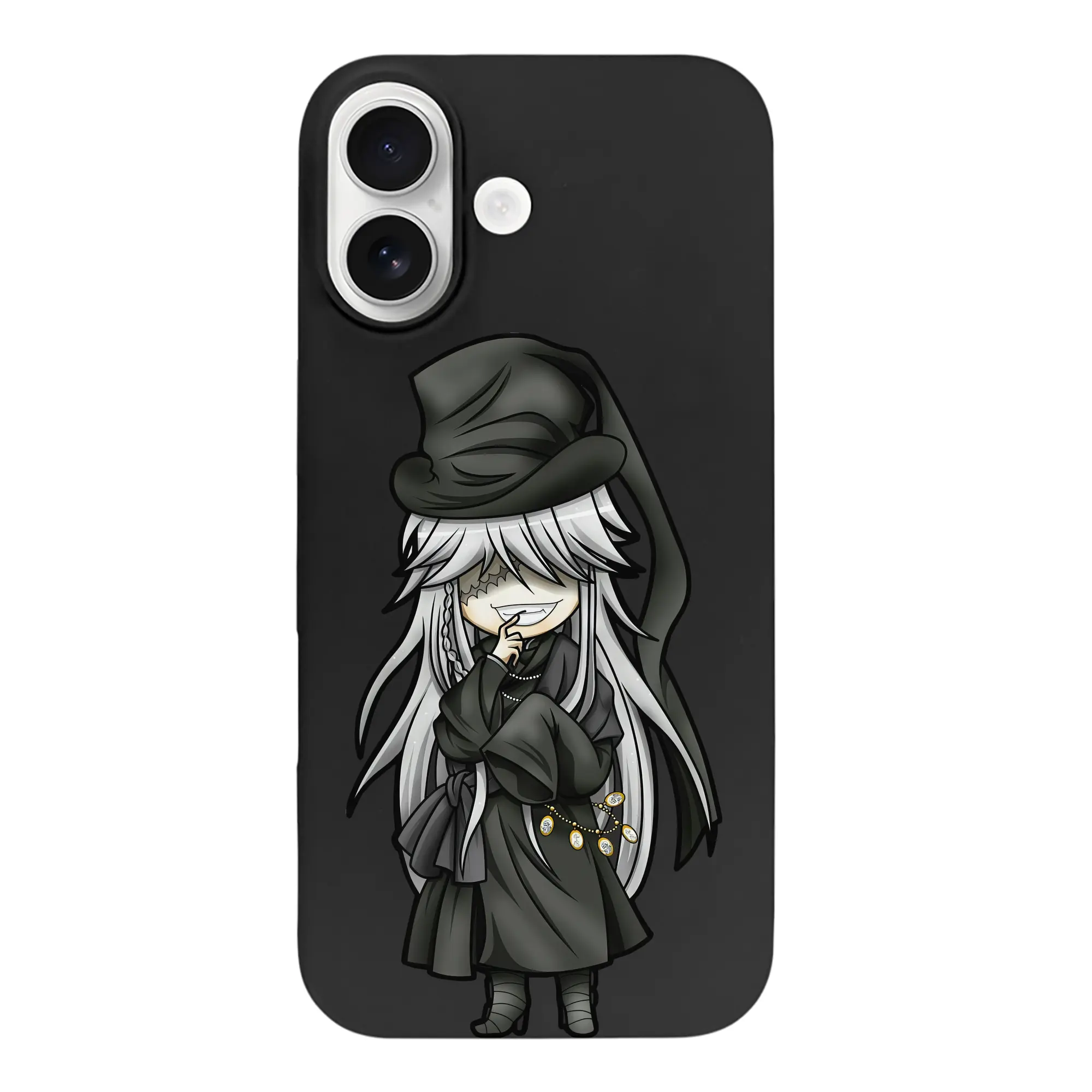 黒執事 グッズ,葬儀屋 - iPhone 17 シリーズ シリコンケース 薄型 耐衝撃 指紋防止 ソフトタッチカバー 精密フィット 傷防止 保護ケース iPhone 17/17 Air/17 Pro/17 Pro Max 対応